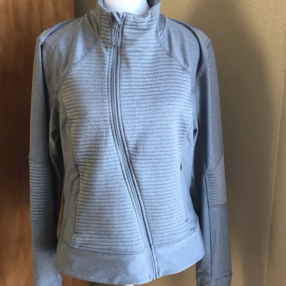 Mondetta Women's Light Gray Bomber Jacket